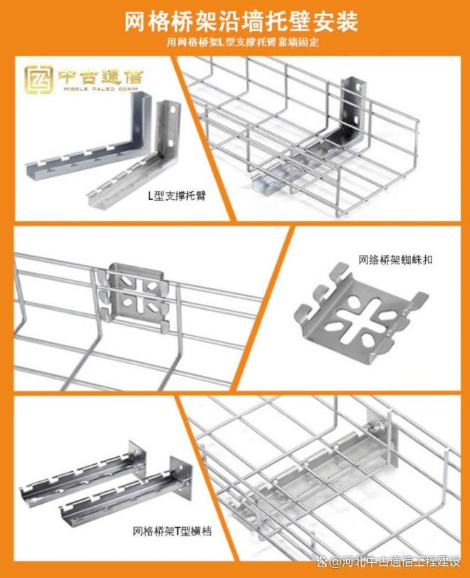 网格桥架的多种安装方式及场景化应用指南(图4)